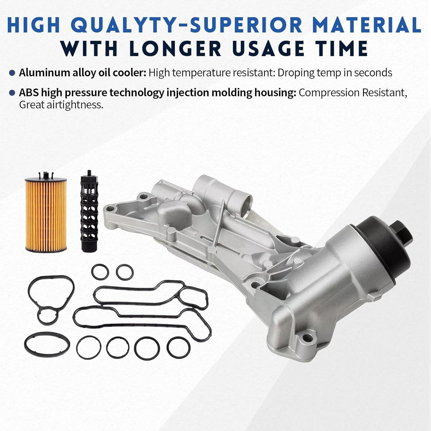 918-432 Engine Oil Filter Housing Assembly with Cooler Adapter 1.8L for Chevy So
