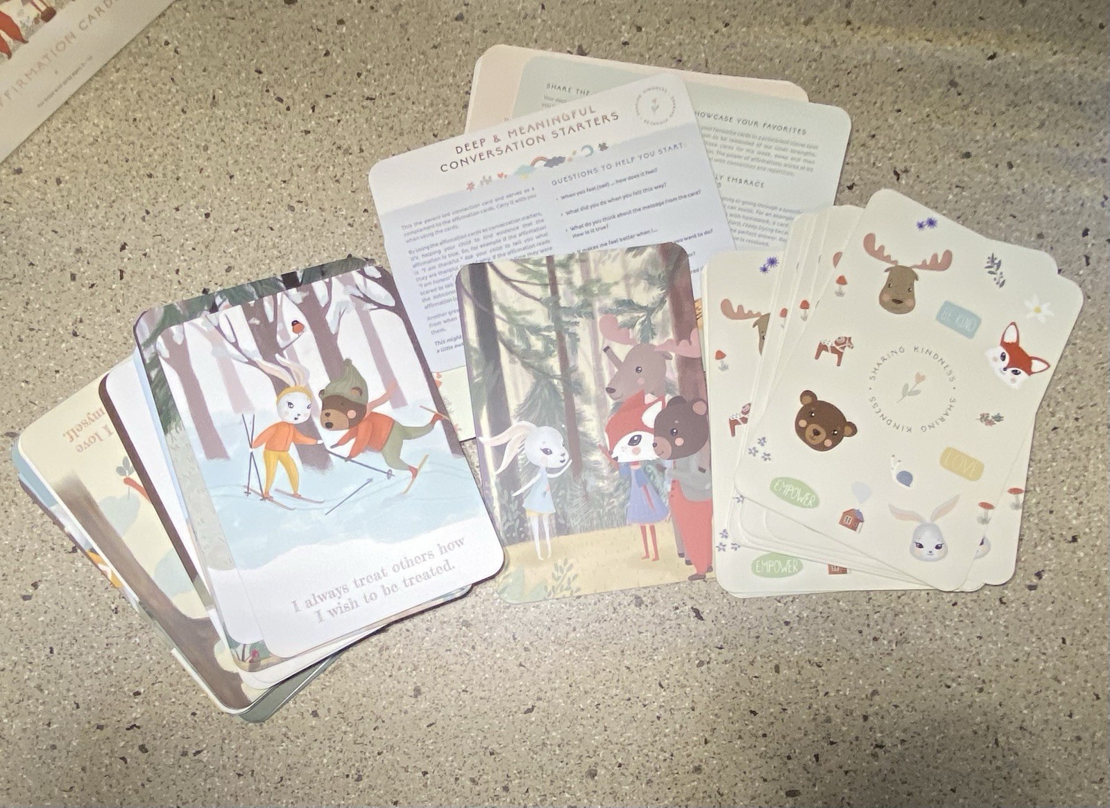 The Sharing Kindness 40 Affirmation Cards For Kids Complete