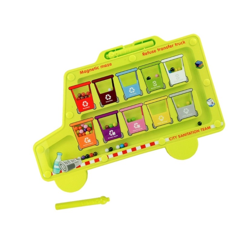 Maze Board Walking Bead for Kids Educational Color Sorting Activity Toy