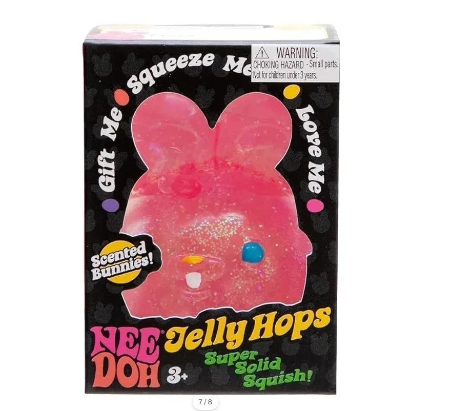 NeeDoh Jelly-Hops Scented Easter Needoh Squish Bunnies Stress Relief Fidget Ball