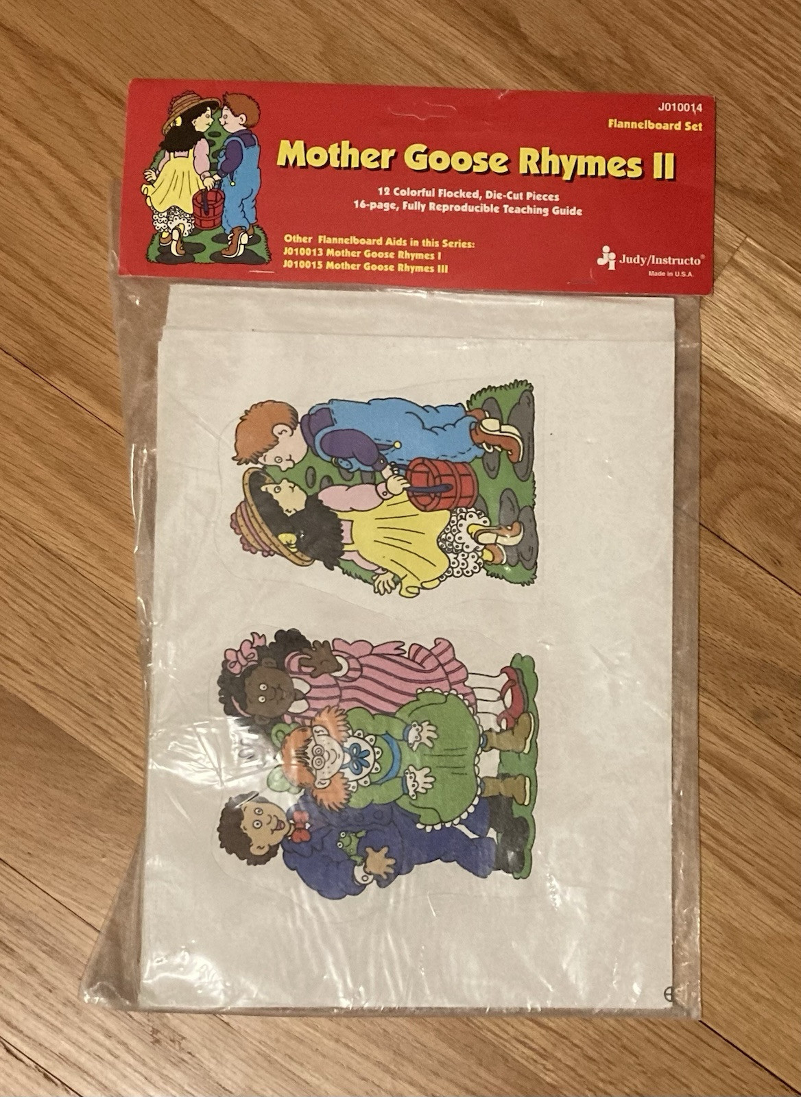 Judy Instructo Mother Goose Rhymes I II III Flannel Board Set FACTORY SEALED LOT
