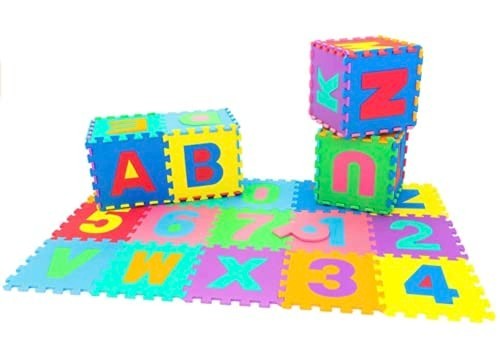 Large Alphabet Play Mat for Baby & Toddler – 60 Interlocking EVA Tiles, 36 SqFt