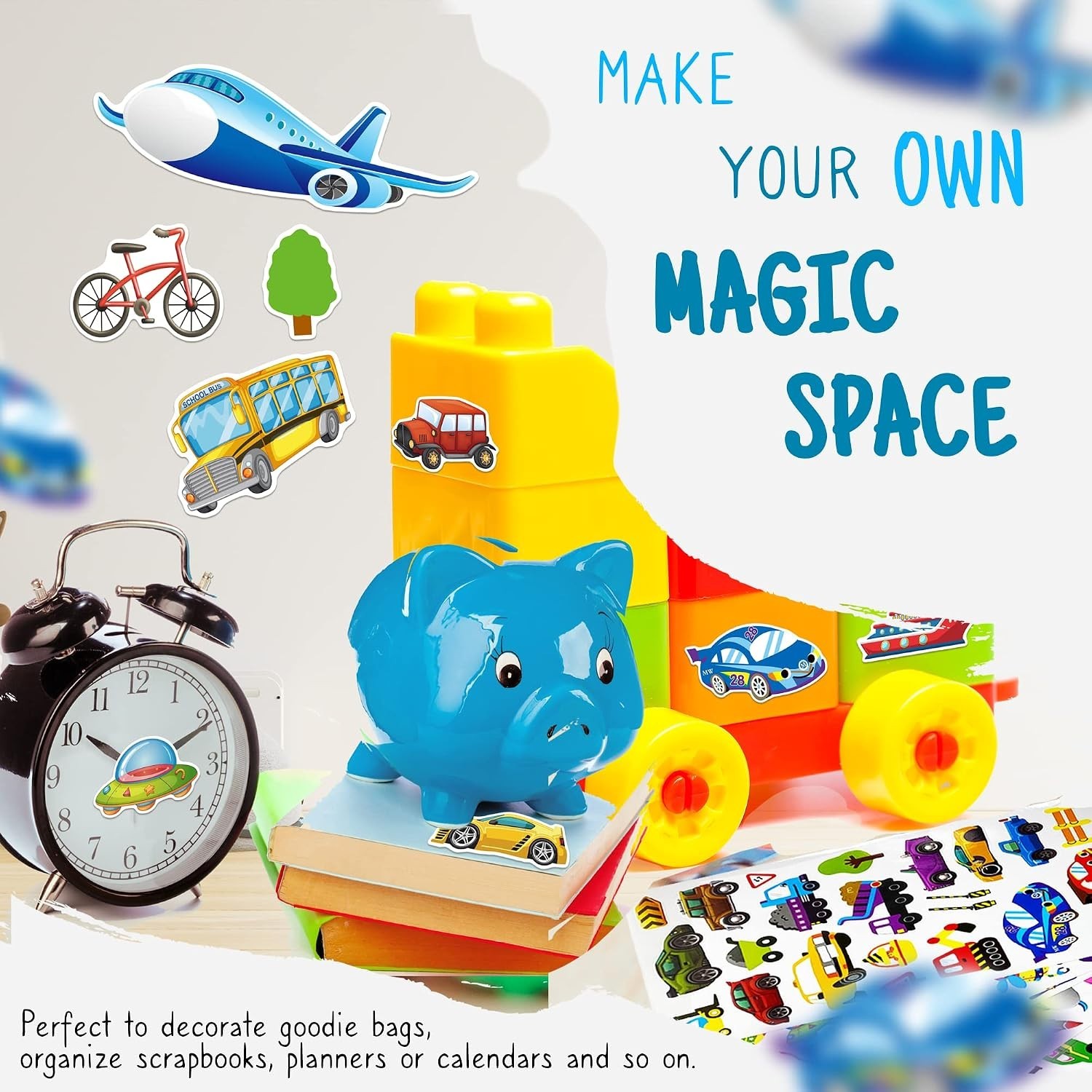 Transportation Stickers for Kids, Teaching Aids for School and Home, Rewards …