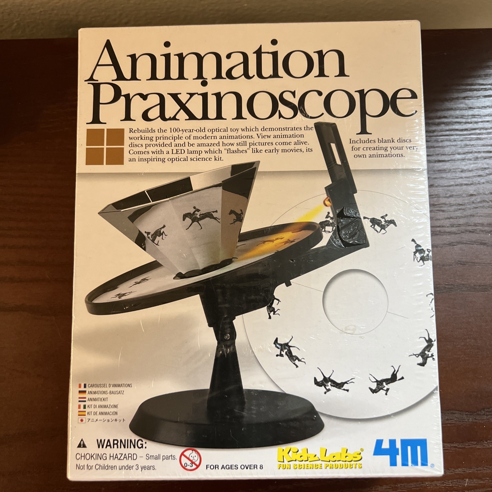 Animation Praxinoscope by Kidzlabs 4M Optical Toy Kit – NEW Sealed