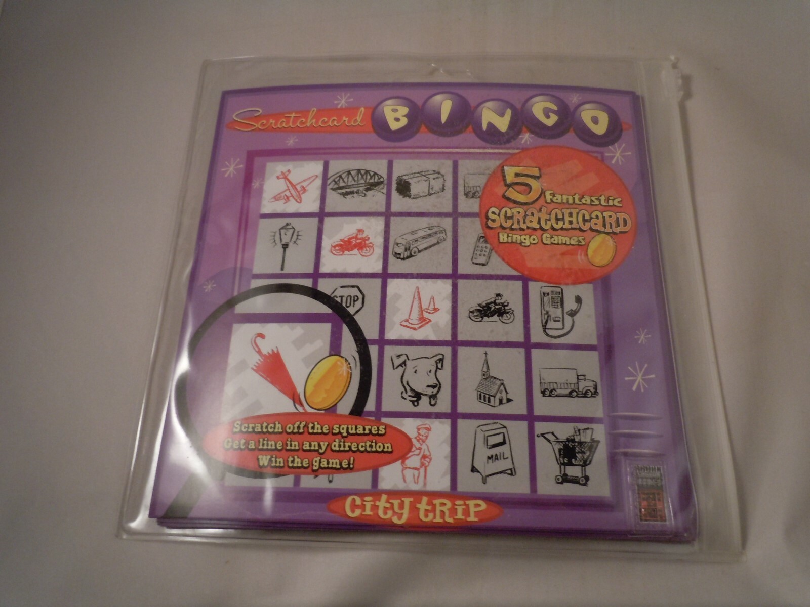 2 Kids Scratchcard Travel Car Bingo Game