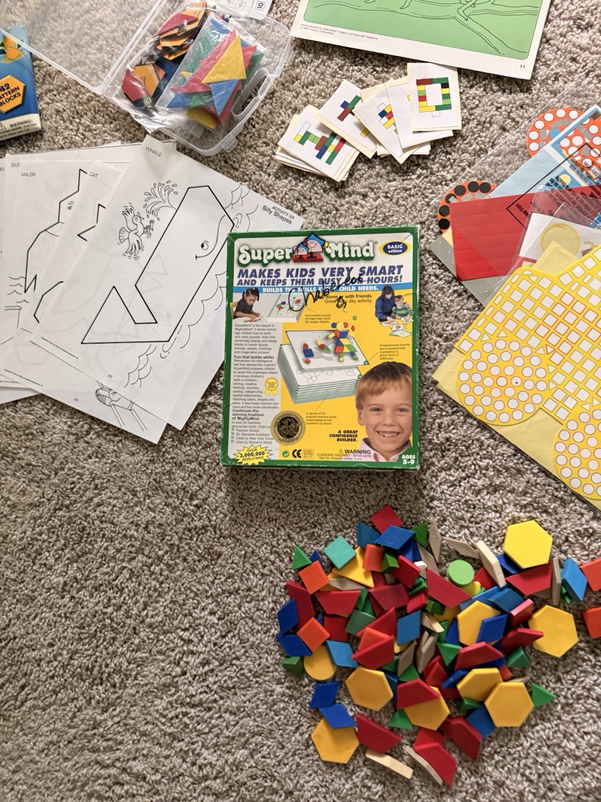 Educational Pattern Blocks /Tangrams & Logic Games Bundle – OT
