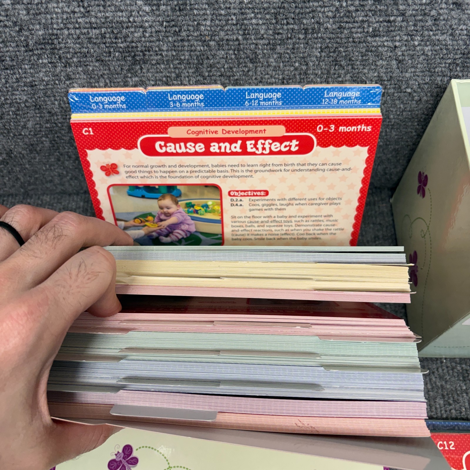 Frog Street Infant Photo Activity Cards Set 0-18 Months Home School Curriculum