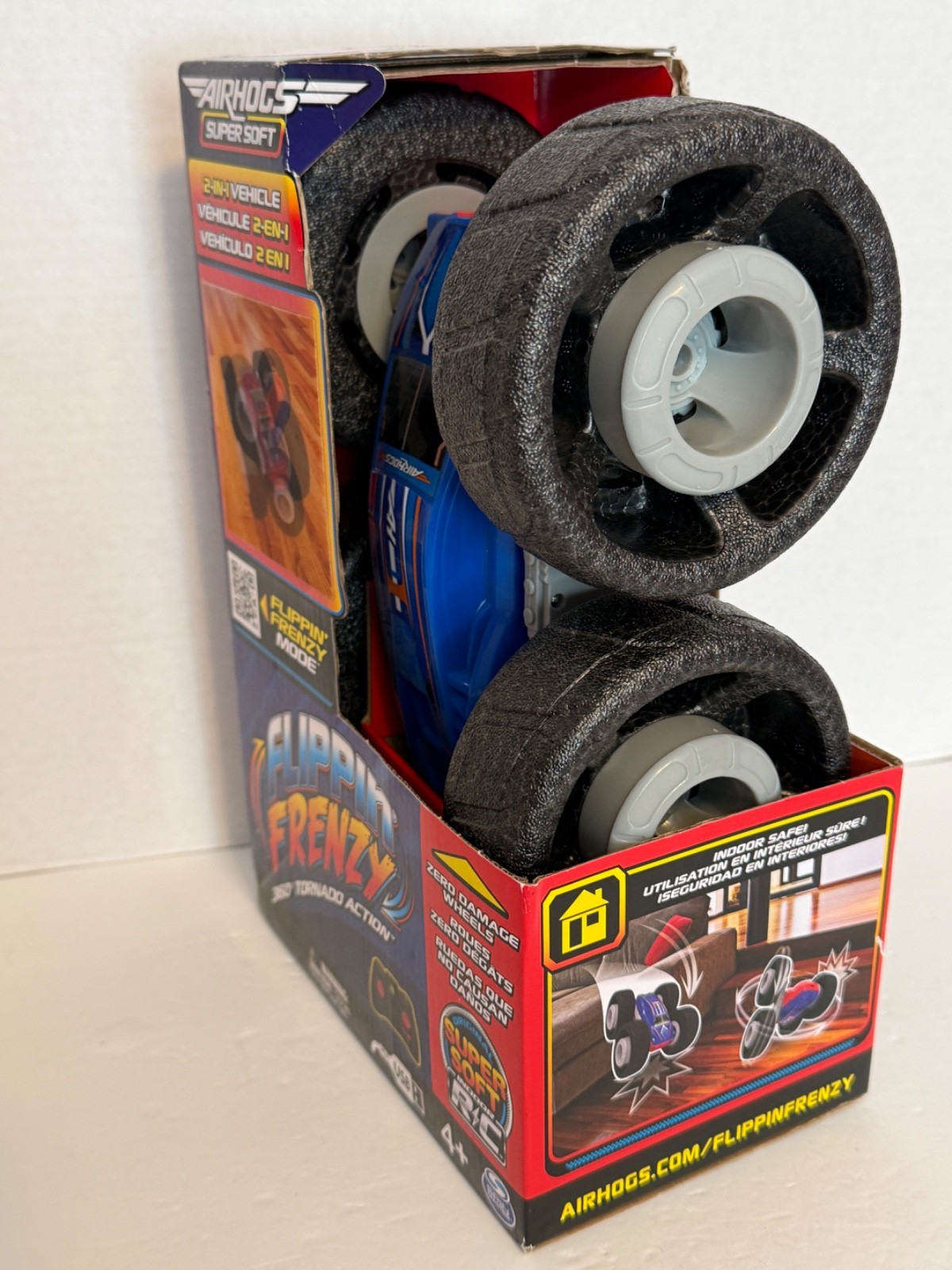 Air Hogs Super Soft Flippin Frenzy 360 Tornado Action Stunt Vehicle Remote NEW