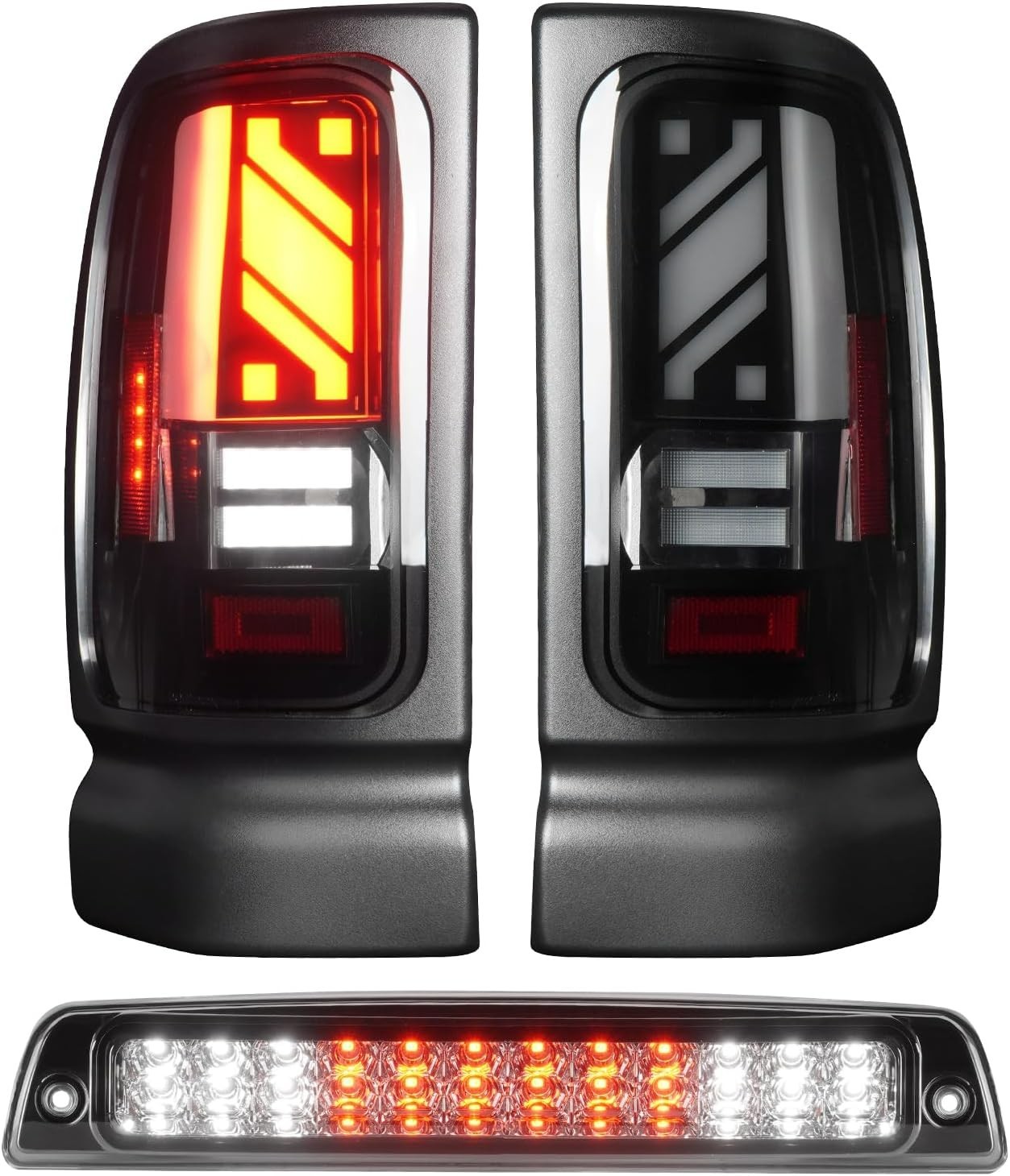 LED Tail Lights Assembly Compatible with Ram 1500 1994-2001, Ram 2500 3500 19…