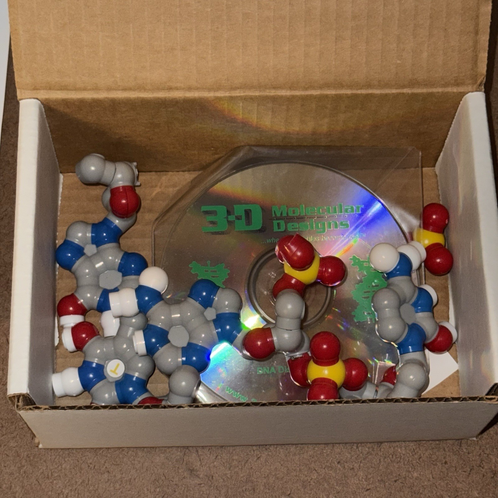 3D Molecular Designs The DNA Discovery Kit – 2 Base Pair Model Molecule Science