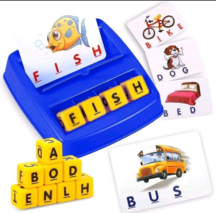 Matching Letter Game, Alphabet Spelling & Reading Words, Objects & Color Reco…