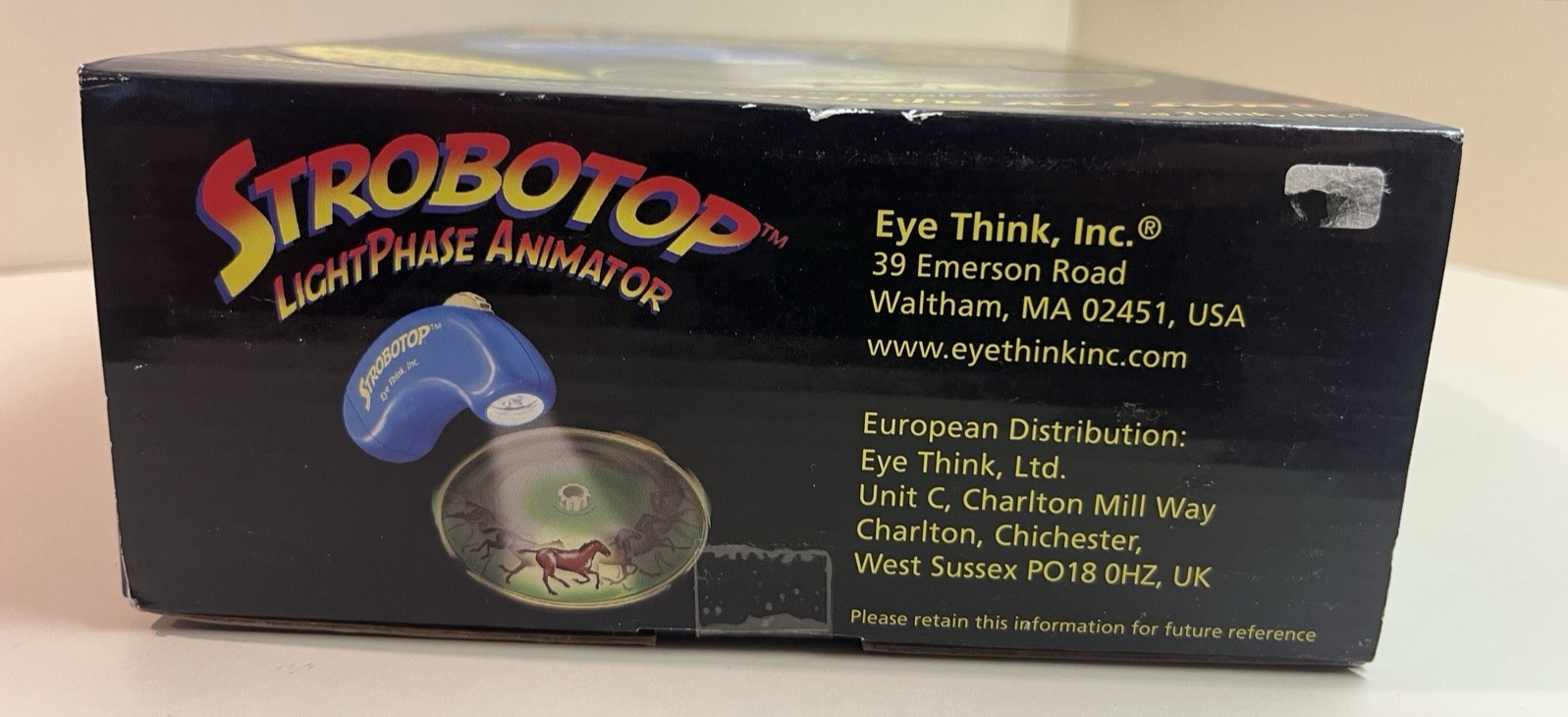 Open Box- Strobotop Lightphase Animator Sensory Toy Eye Think, Batteries, Tested