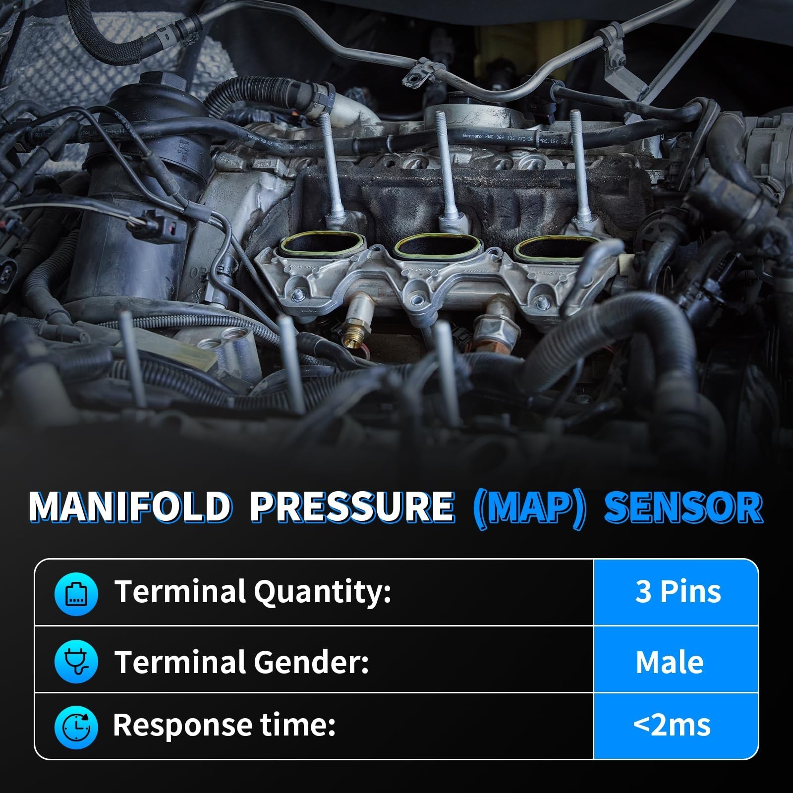MAP Manifold Absolute Pressure Sensor Fit for Chevy C1500 Suburban Cavalier S…