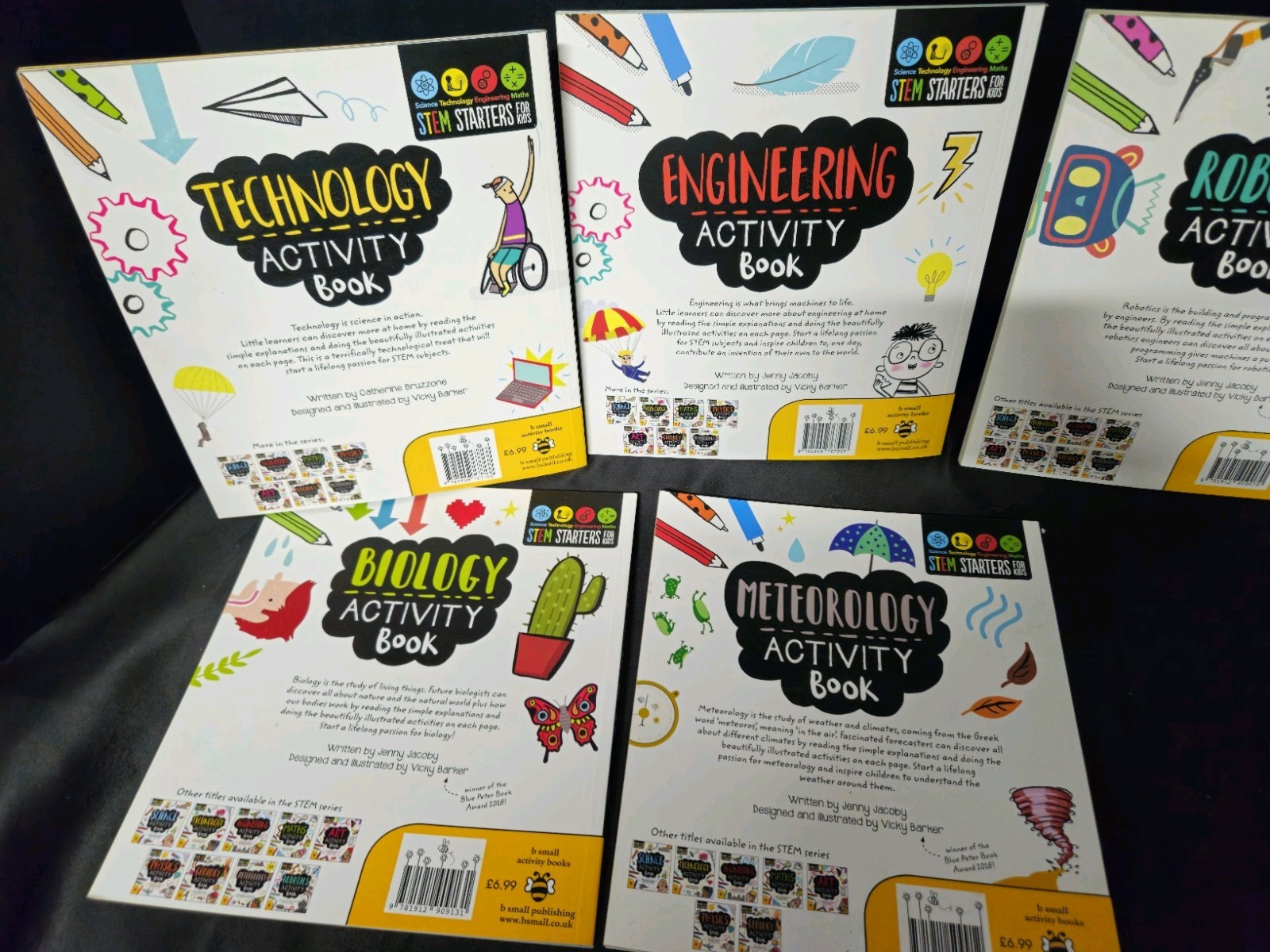 STEM Book Lot Of 6 Activity Learning Fun Toy Education Engineering Robotics