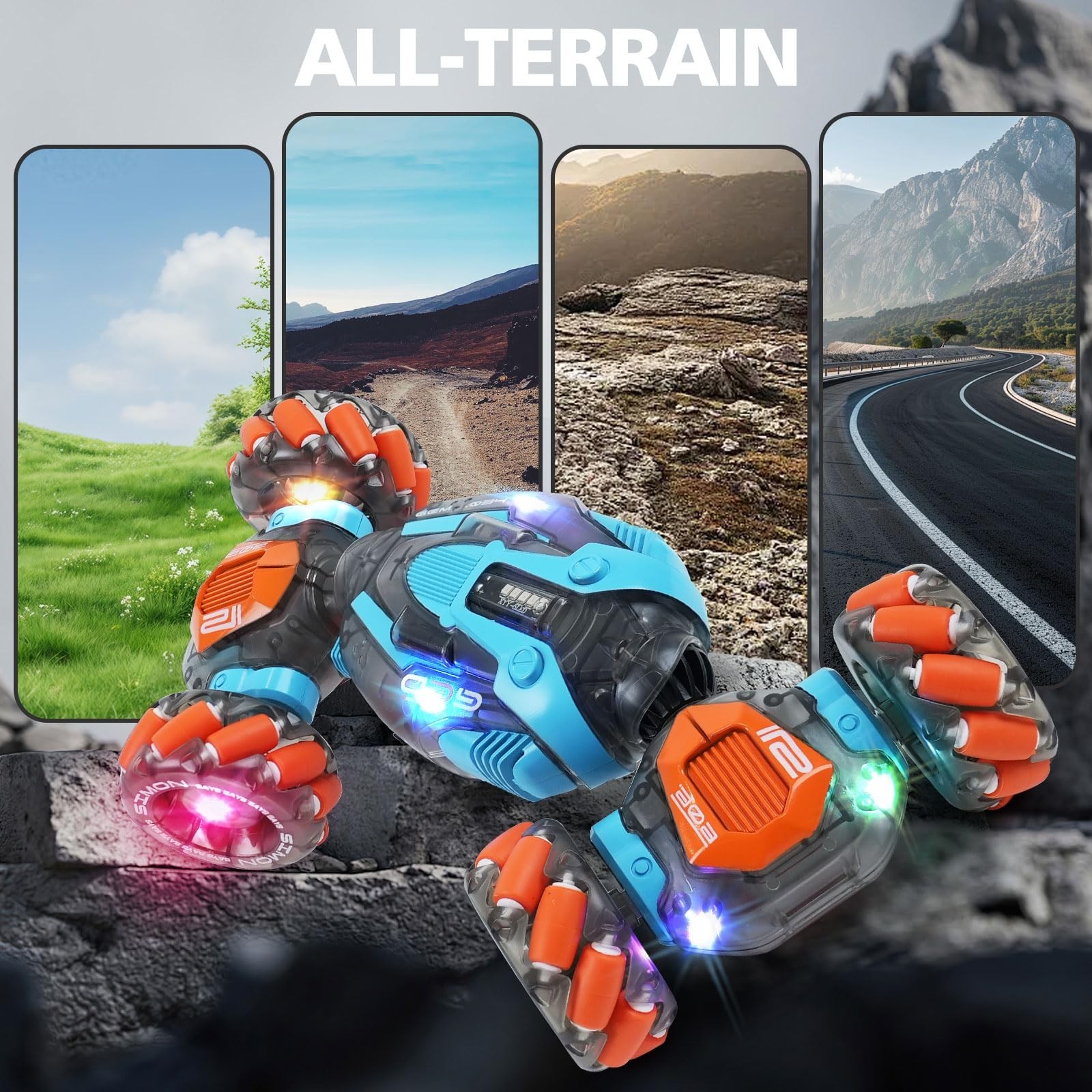 MagicKidz Gesture Sensing RC Stunt Car for Kids – Birthday Gifts for Boys 5 6…