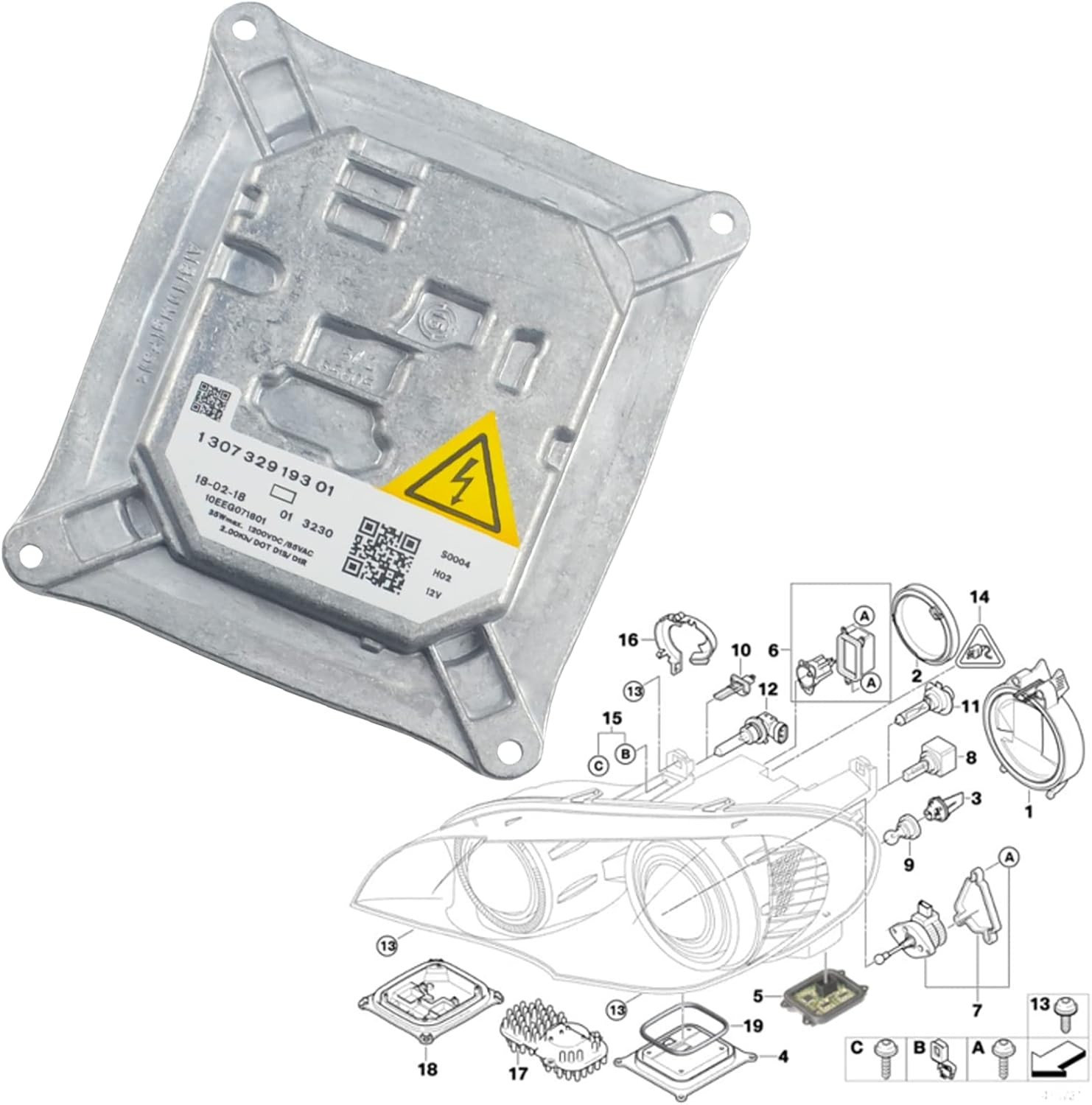 Xenon Ballast HID Headlight Module Control Unit Fits 328i 328xi 335i 335xi 645i