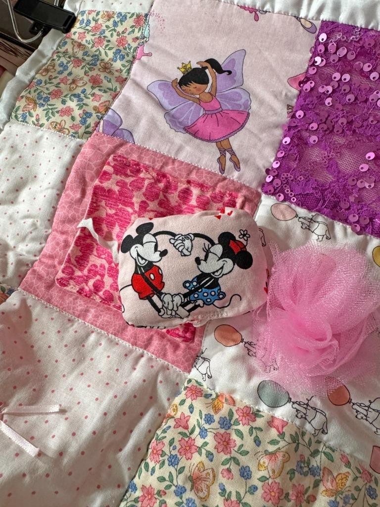 Teaching Blanket Unique Mat Zipper Lacing Textures Patchwork Quilt Girls 21×24