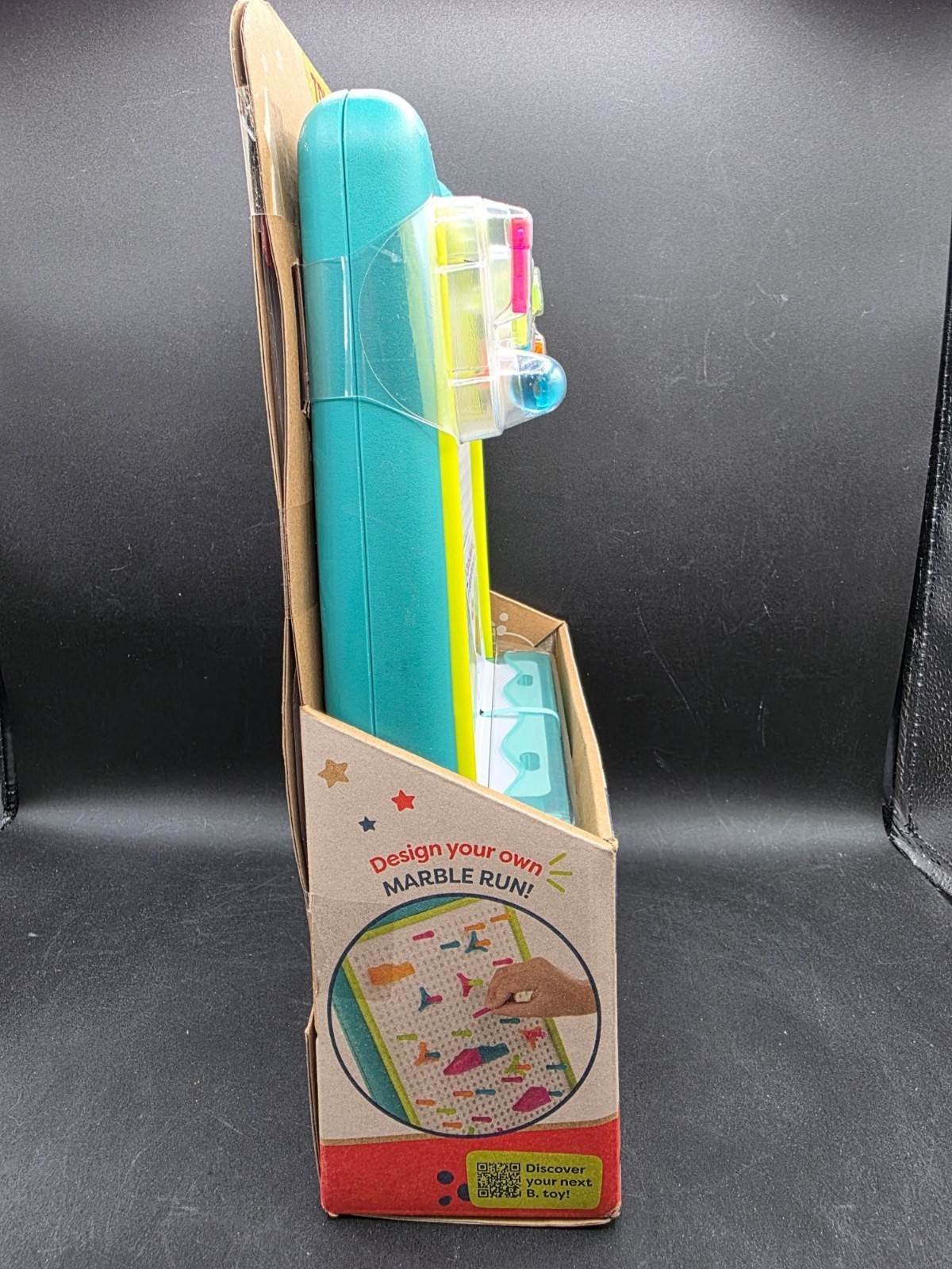 B. Toys 180-Piece Color-Changing Light-Up Board With Peg & Marble Run Set