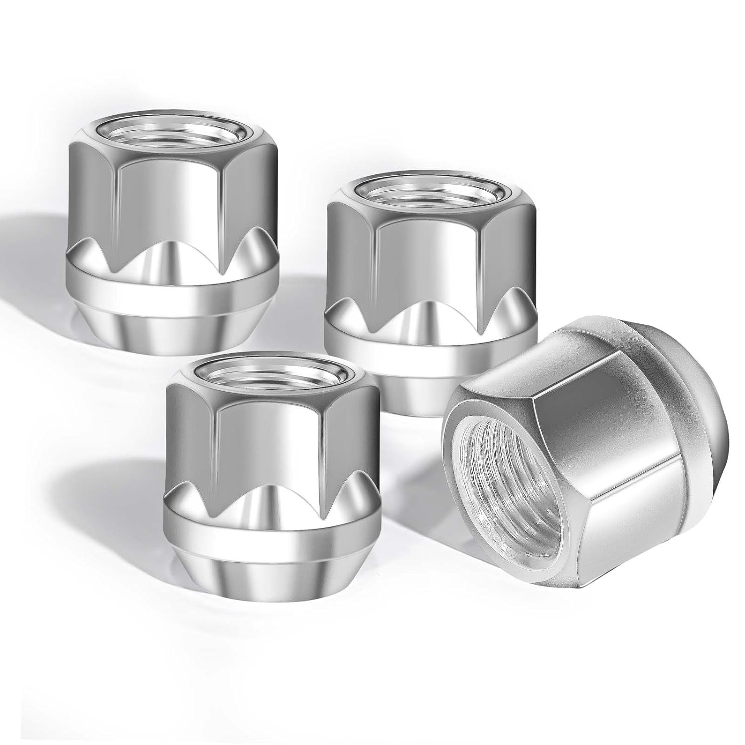 M14×1.5 Open-End Lug Nuts with 60 Degre Conical Seat,Galvanized, 3/4″ Hex (0.83