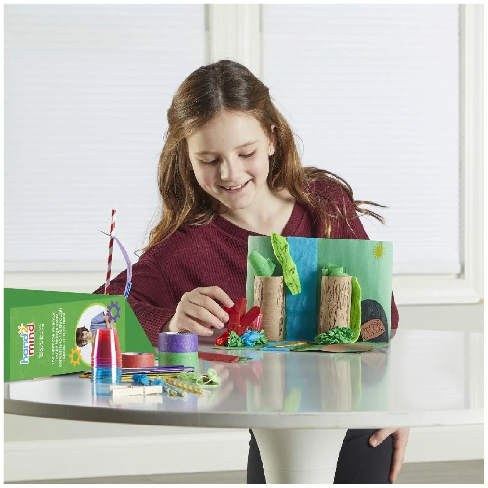 hand2mind Ultimate Inventor Toolkit for Ages 8+, 10 Challenges, 250 Building Pie
