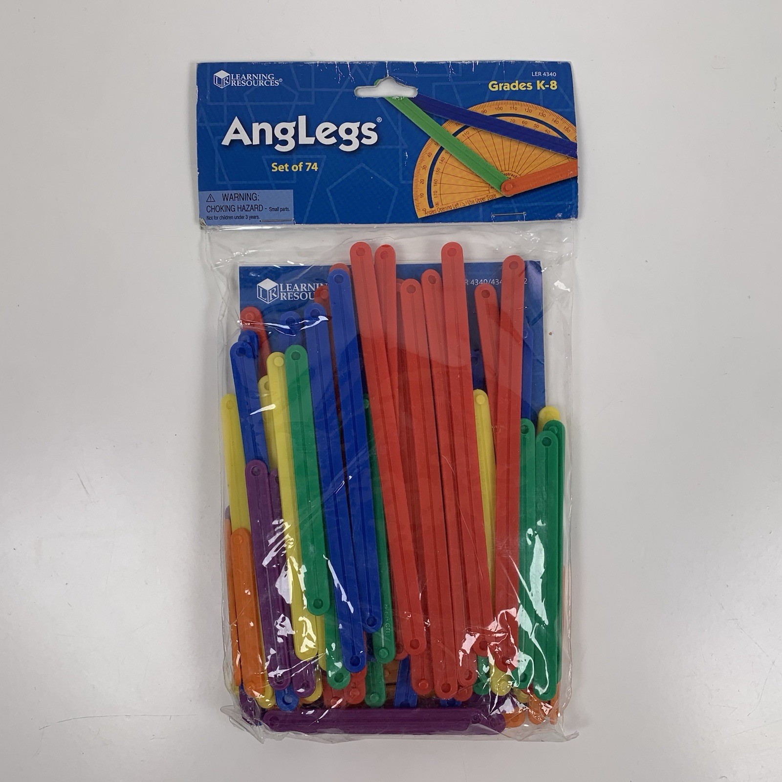 Learning Resources AngLegs Math Kids Set 74 Pieces Geometry Education Fun K-8