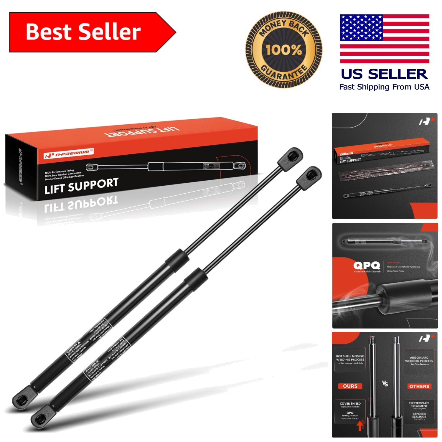OE Quality Rear Window Struts for Jeep Wrangler TJ 1997-2006 – Easy Installation