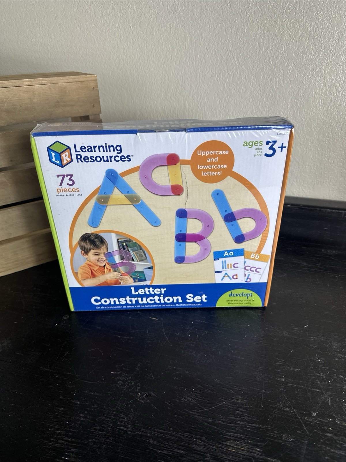Learning Resources Letter Construction Activity Set Ages 3 & Up Preschool – New!