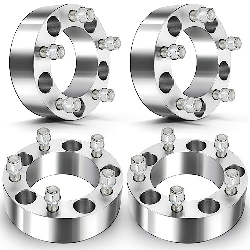 ECCPP 4PCS 2 inch 50mm Wheel Spacers 5×5.5 to 5×5.5 5×139.7 to 5×139.7 108mm CB