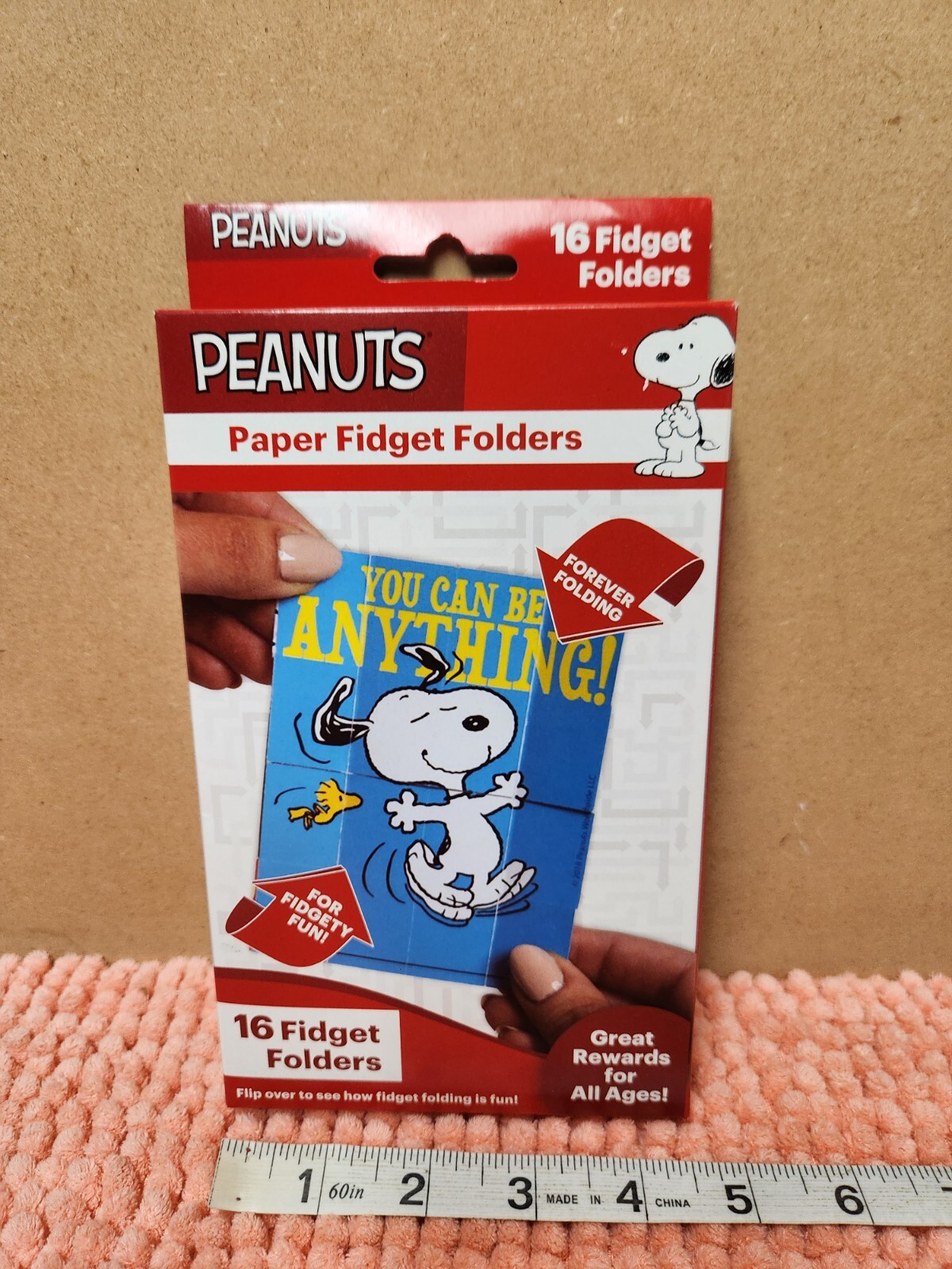 Peanuts Paper Fidget Folders 16 Fidget Folders Folds Forever 4 Designs NEW