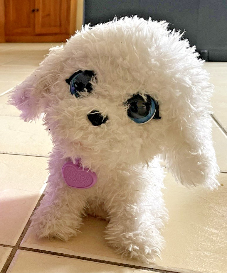 Fur Real Friends Poppy Jumpin’ Poodle Interactive White Dog