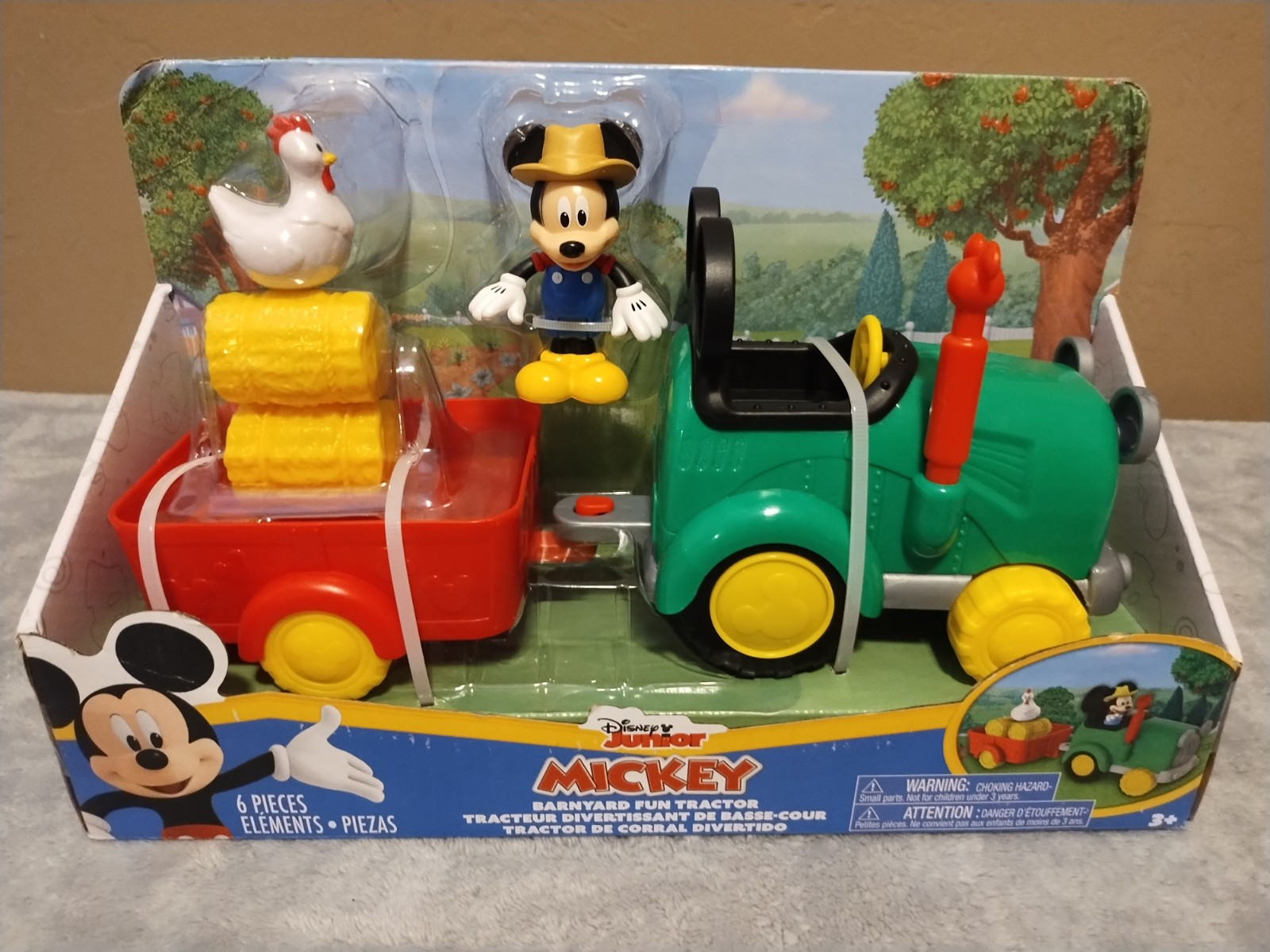 NEW Disney Junior Mickey Barnyard Fun Tractor