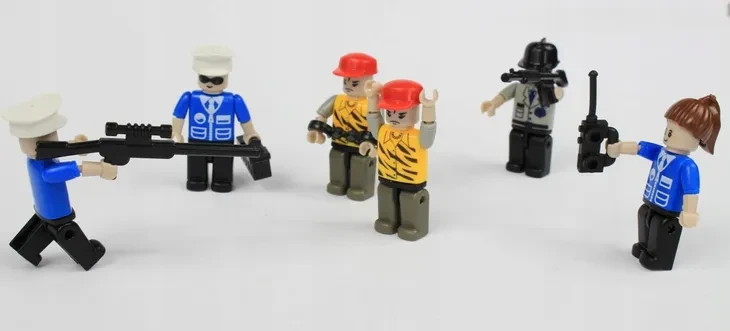 NEW Jubiux Police Public Order C9698A Kids Block Building Educational 3D Puzzle