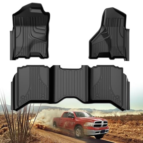 Floor Mats for 2013-2018 Dodge Ram 1500/2500/3500 Crew Cab | All Weather Floor