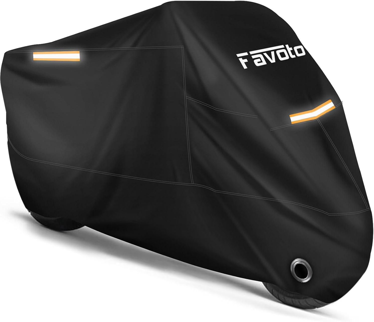 Motorcycle Cover Waterproof Outdoor All Season Weather Sun Rain Protection Night