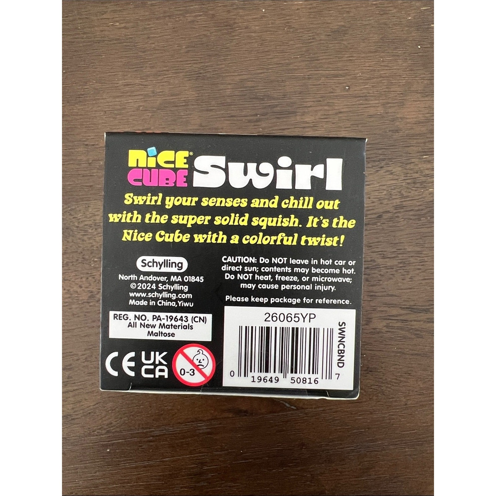 NeeDoh Nice Cube Swirl – Super Solid Squish Sensory Fidget Toy – NIB!