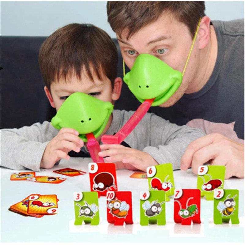 Catch Bug Tic Tac Tongue Desktop Board Game Lizard Tongue Eating Pest Game Gifts