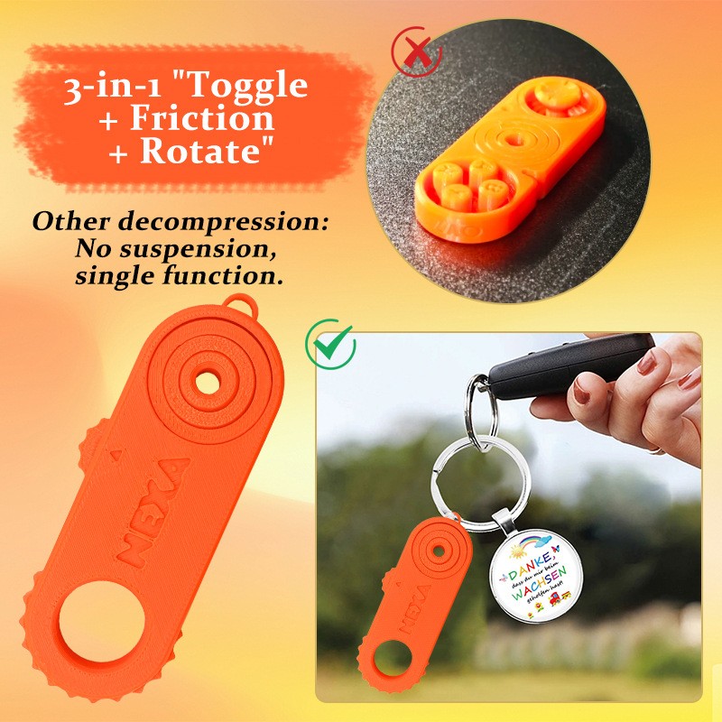 Portable Focus-enhancing Handheld Fun Comfortable Long-lasting 3-in-1 Fidget Toy