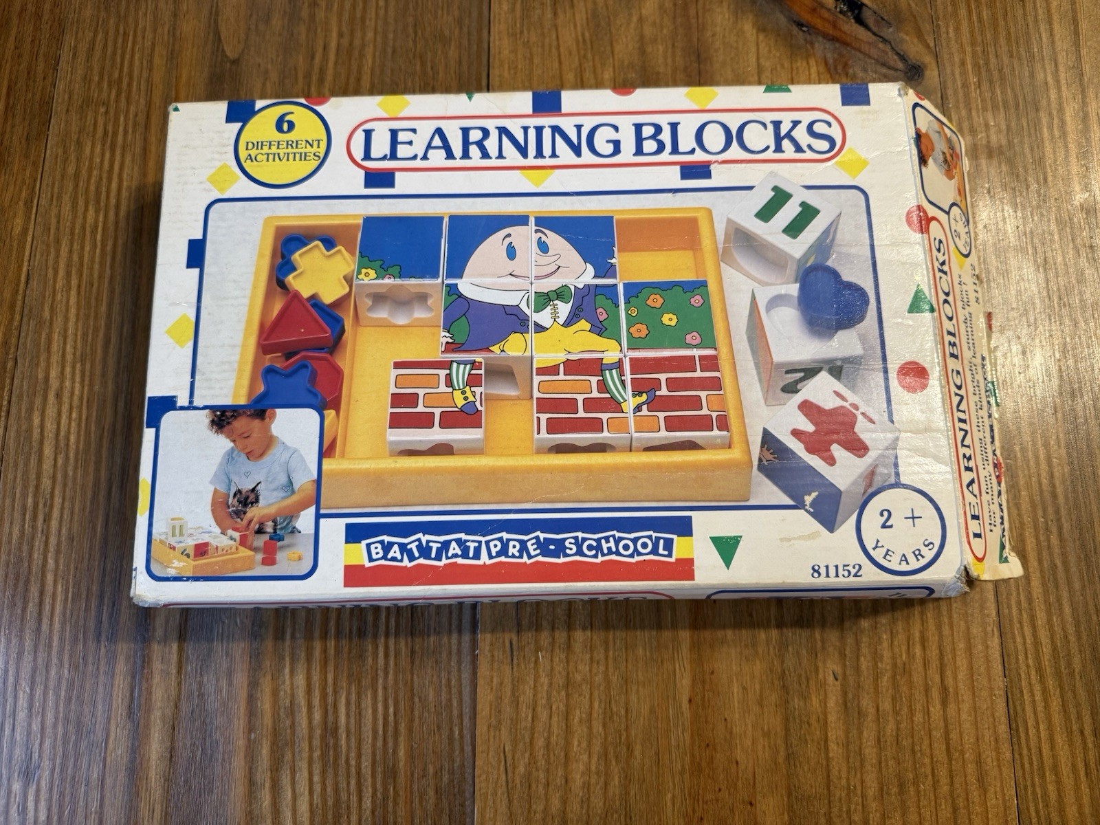 Battat Pre School Learning Blocks 6 Different Activities Puzzles Humpty Dumpty
