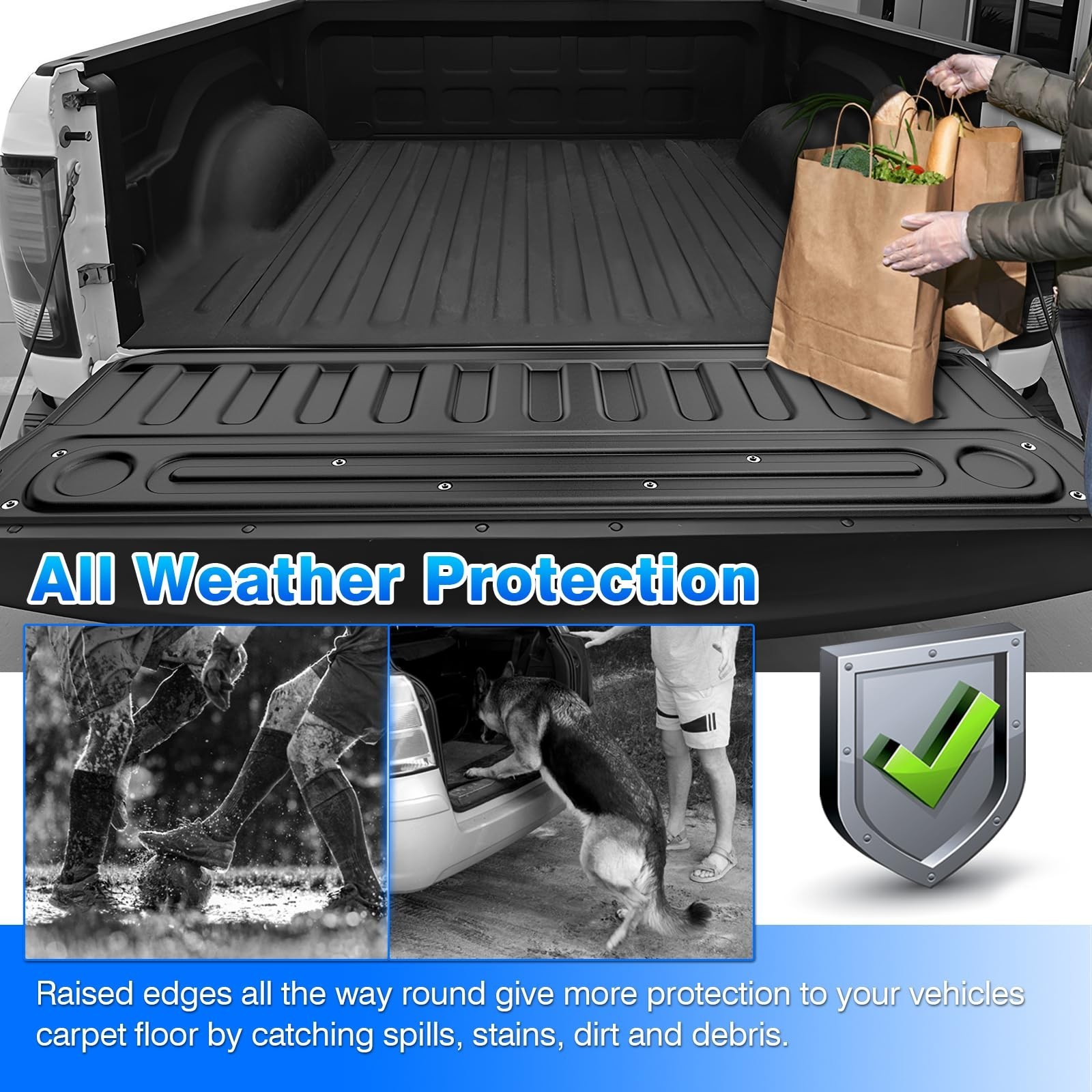Tailgate Mat for Dodge Ram 1500 2009-2018/1500 Classic Standard 2019-2024, Ta…