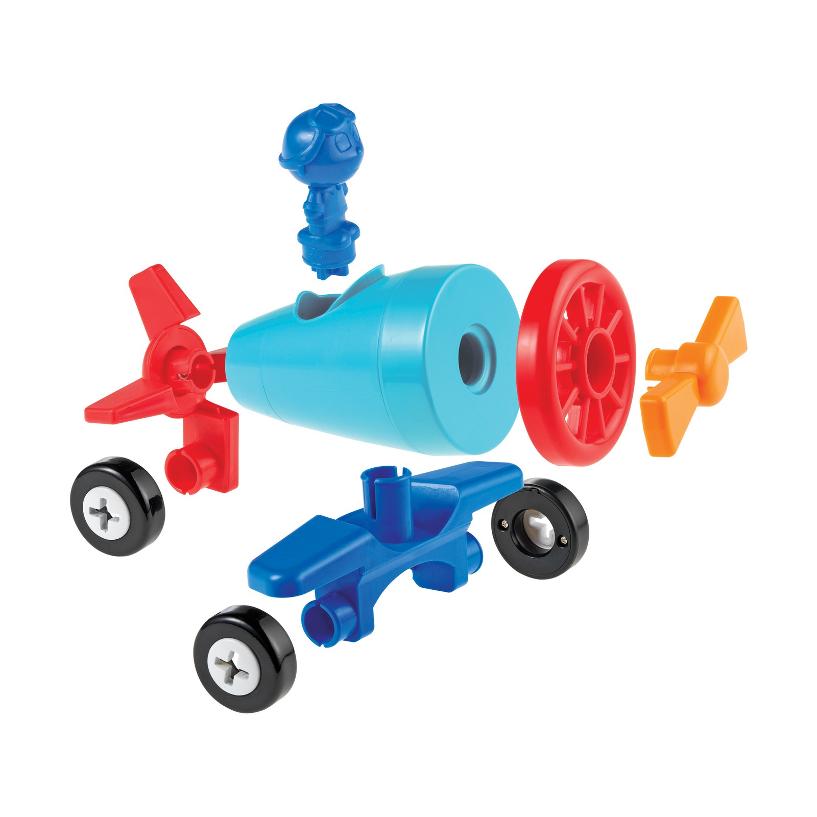 New – Learning Resources Learning Essentials – 1-2-3 Build It! Car-Plane-Boat