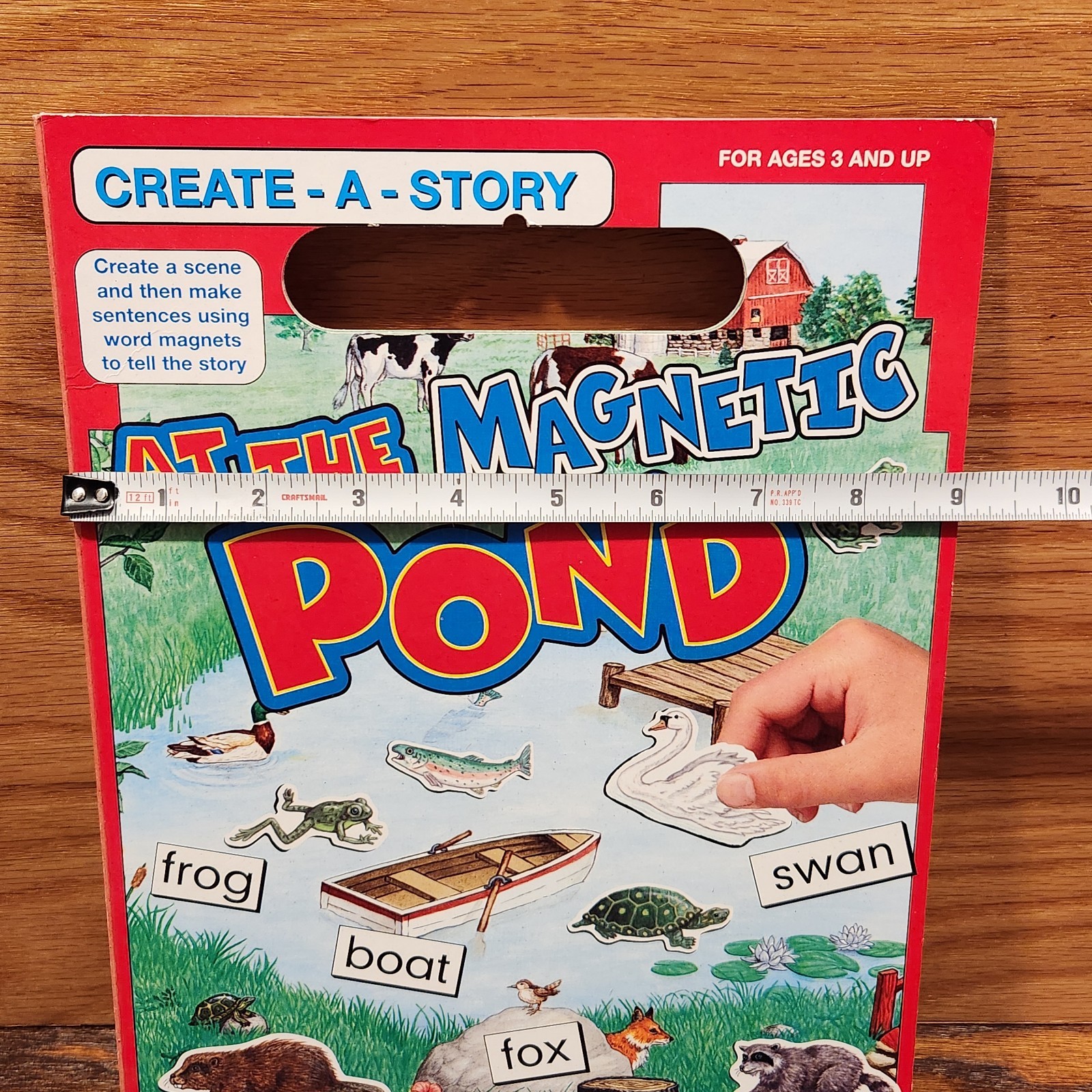 Vintage Create A Story Scene Magnetic At The Pond Kids Travel Play Toy Mat 7436