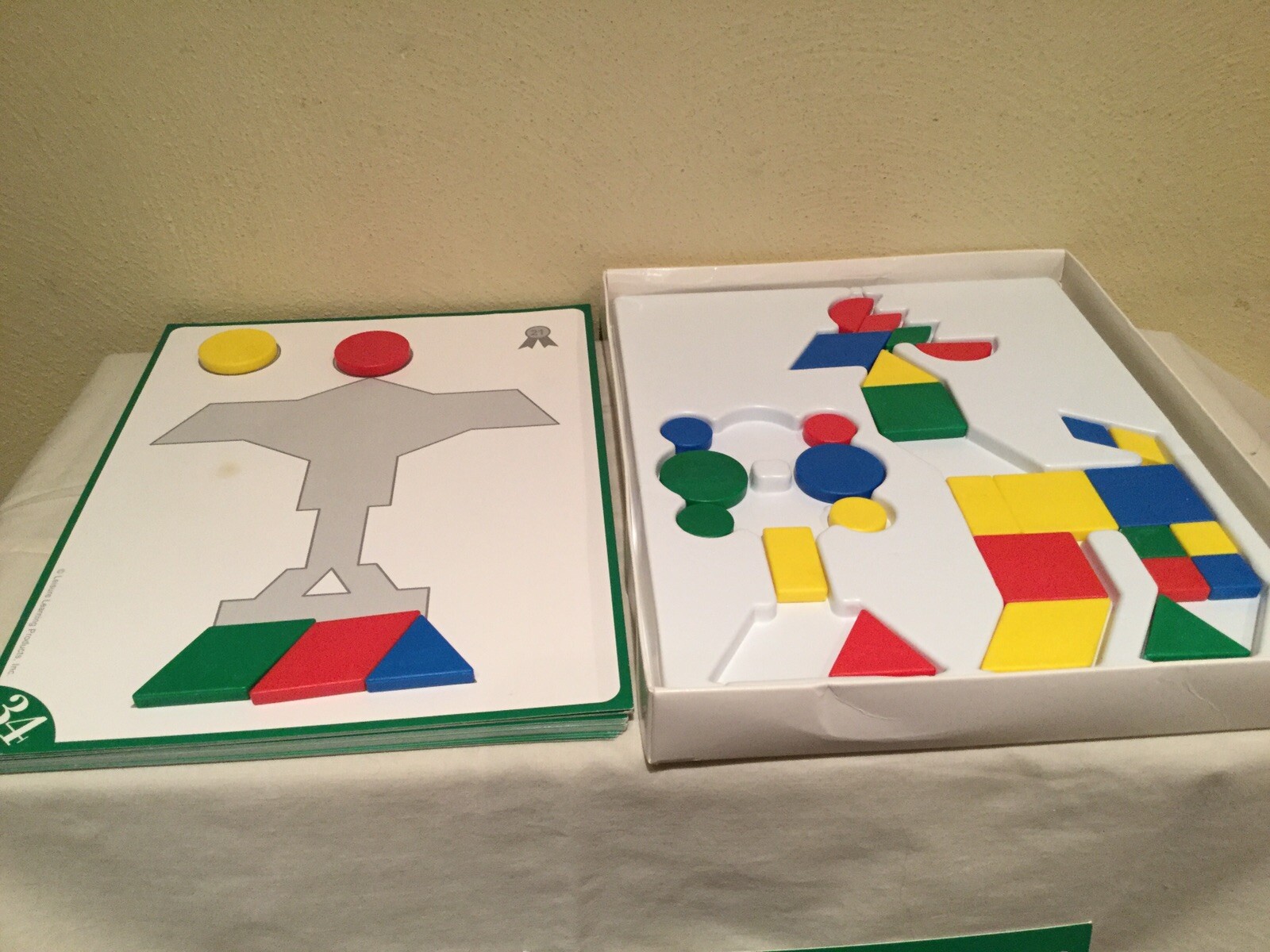 2008 LEISURE LEARNING MIGHTY MIND+SUPER MIND TILES & PATTERN CARDS ACTIVITY SET