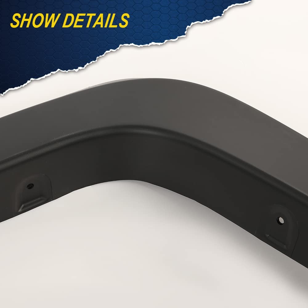 4 Pack Fender Flares for Chevy Silverado 2014-2018 1500, 2015-2019 2500HD 3500HD