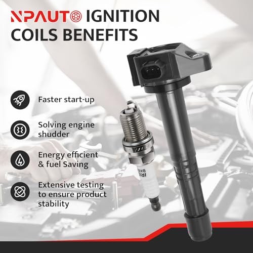 Ignition Coil Pack and Spark Plugs Kit fit for L4 2.4 2.4L 2013 2014 2015 2016