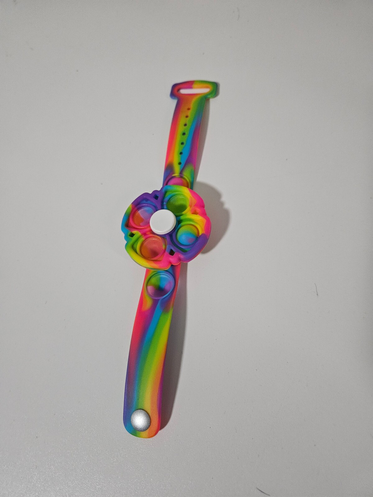 fidget spinner flower watch with poppable buttons like bubblewrap soothing