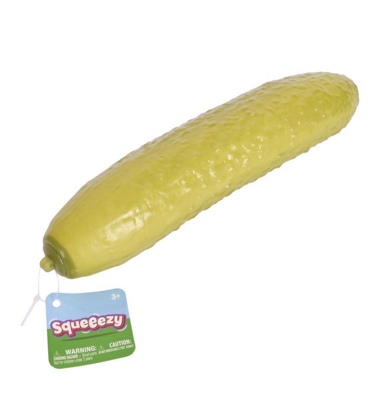 Sunny Days Squeezy Pickle – 5″ Squishy Stress Toy, Sensory Fidget, In Hand