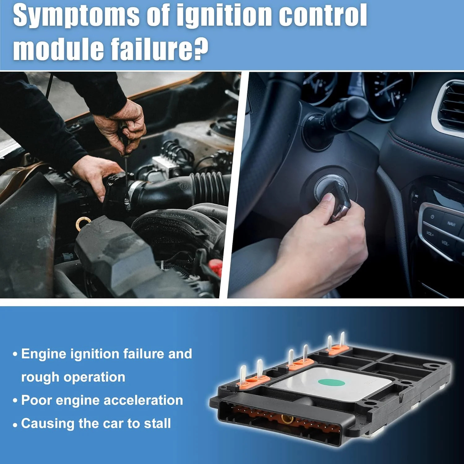 X AUTOHAUX Ignition Control Module for Buick for Chevrolet for Pontiac for Oldsm