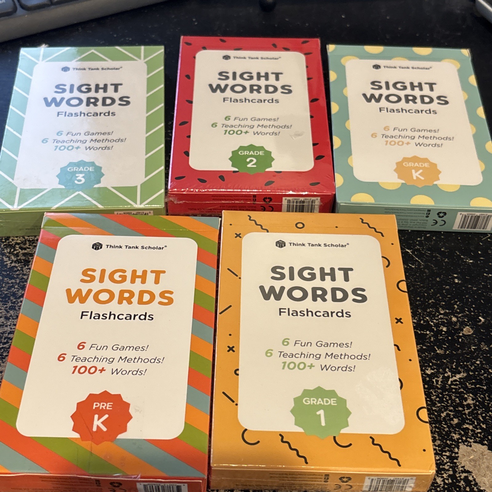 Think Tank Scholar 520 Sight Words Flash Cards Grades PK To Grade 3 COMPLETE