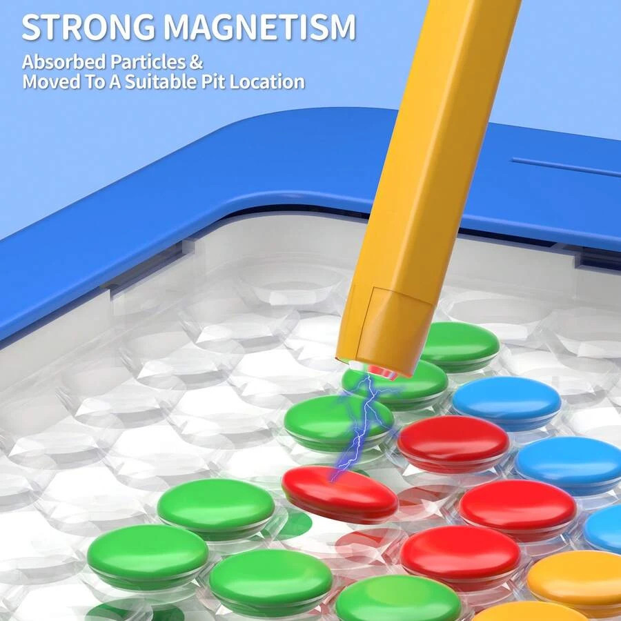 Magnetic Dots Board Kids Toys 3-6 Years Art Pad Montessori