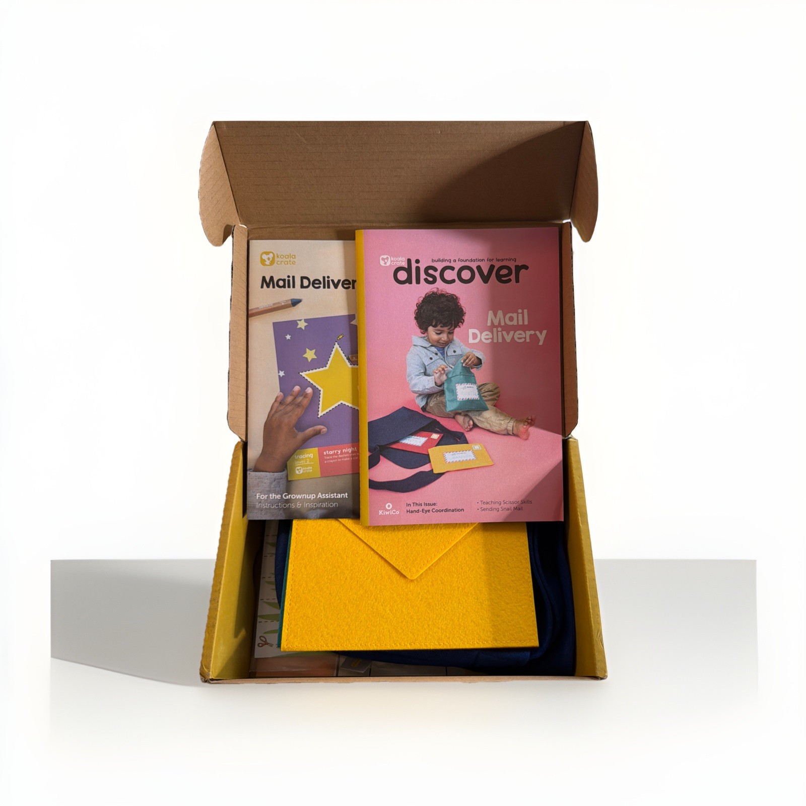 KiwiCo Kiwi Koala Crate “Mail Delivery” For Ages 2+ STEM Build Box New in Box